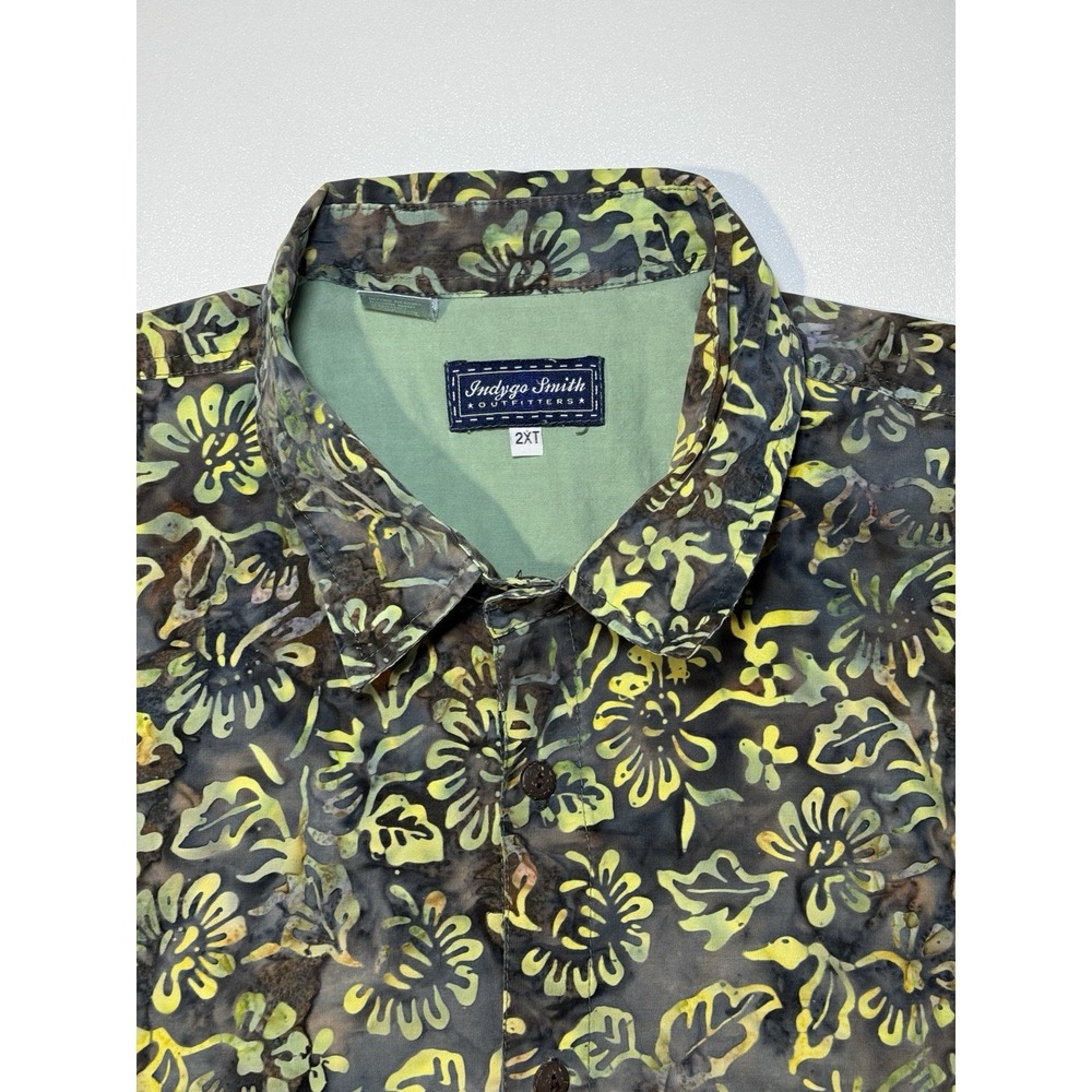 Indygo Smith Outfitters Men's 2XL Hawaiian Button-Up Shirt  Floral SS Casual